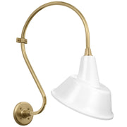 Academy Larrabee 15" Barn Light Outdoor Wall Lantern in Hand-Rubbed Antique Brass