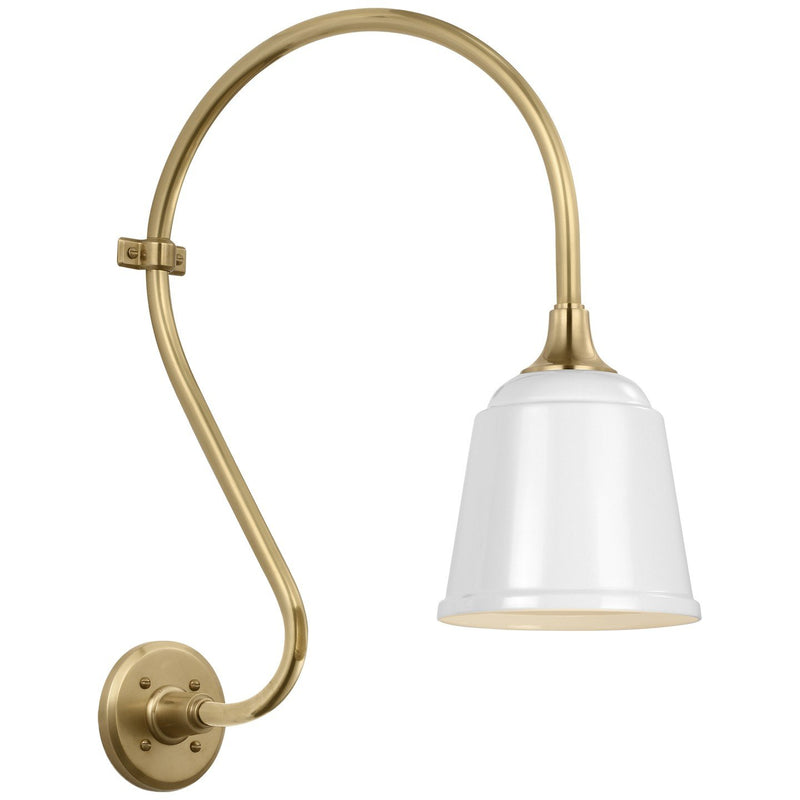 Academy Larrabee 15" Barn Light Outdoor Wall Lantern in Hand-Rubbed Antique Brass