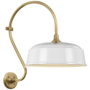 Academy Larrabee 15" Barn Light Outdoor Wall Lantern in Hand-Rubbed Antique Brass