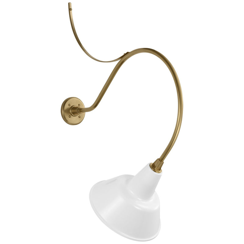 Academy Anchored Larrabee 26.5" Barn Light Outdoor Wall Lantern in Hand-Rubbed Antique Brass