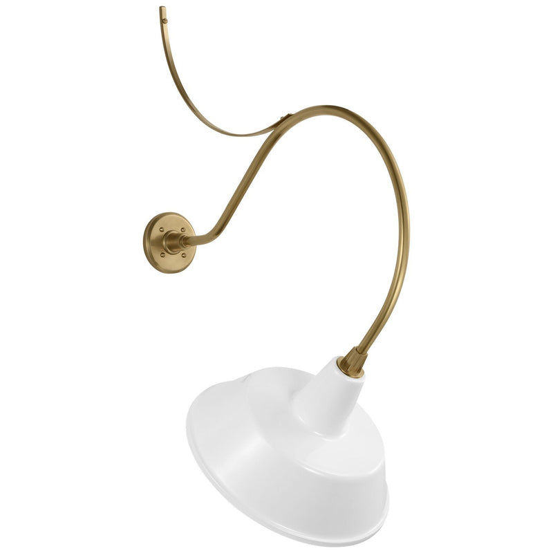 Academy Anchored Larrabee 26.5" Barn Light Outdoor Wall Lantern in Hand-Rubbed Antique Brass