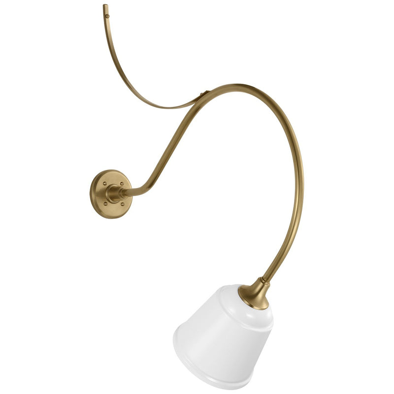 Academy Anchored Larrabee 26.5" Barn Light Outdoor Wall Lantern in Hand-Rubbed Antique Brass