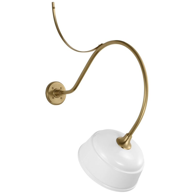 Academy Anchored Larrabee 26.5" Barn Light Outdoor Wall Lantern in Hand-Rubbed Antique Brass