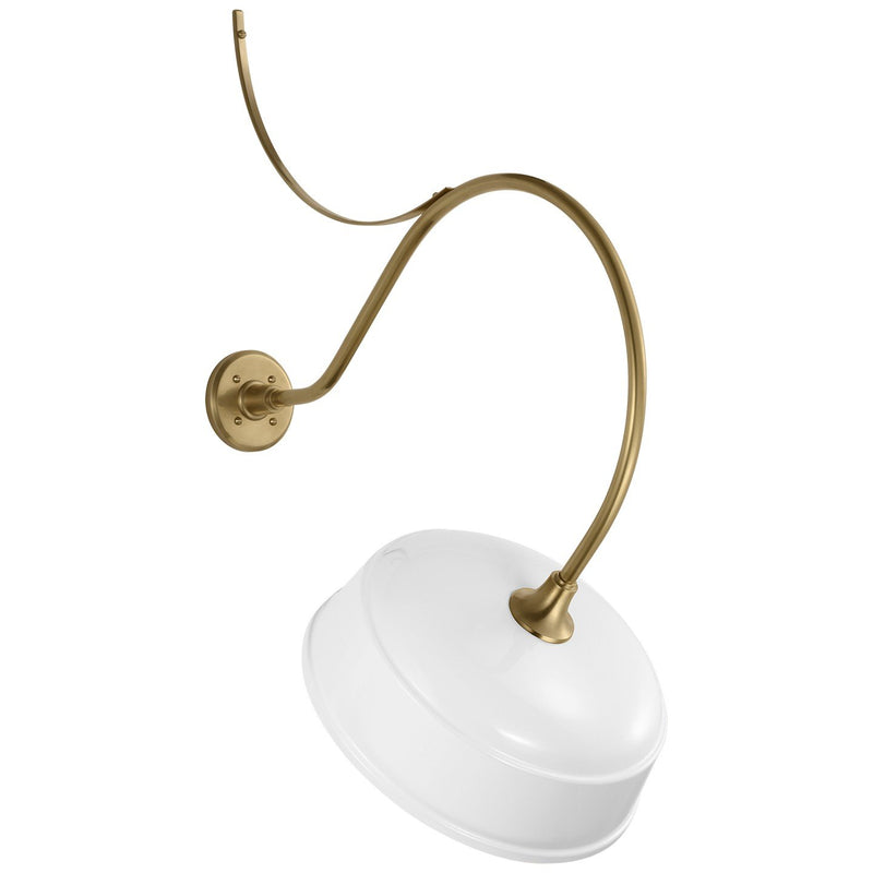 Academy Anchored Larrabee 26.5" Barn Light Outdoor Wall Lantern in Hand-Rubbed Antique Brass