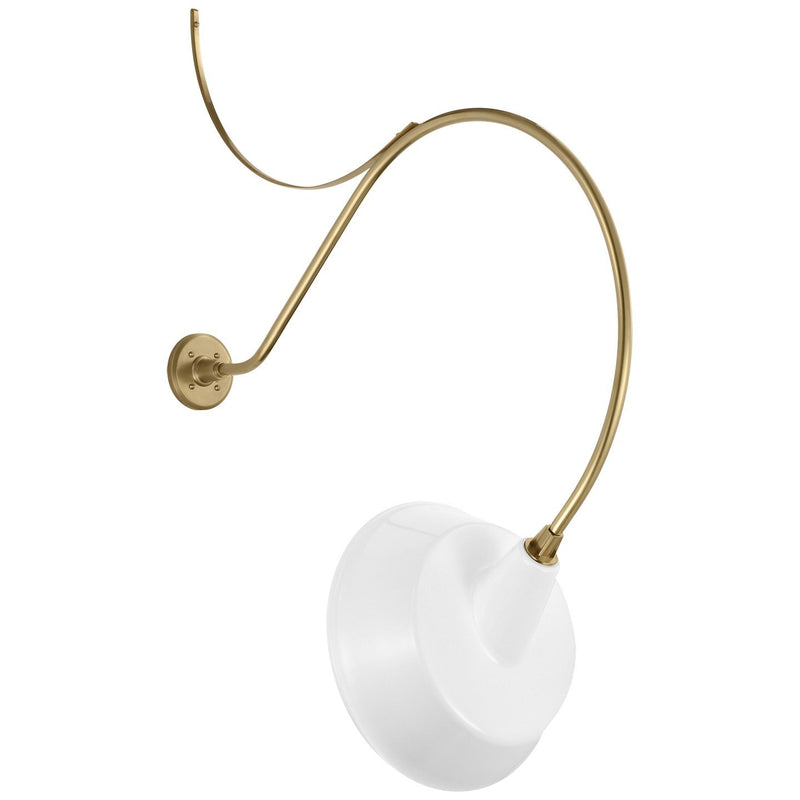 Academy Anchored Larrabee 36" Barn Light Outdoor Wall Lantern in Hand-Rubbed Antique Brass