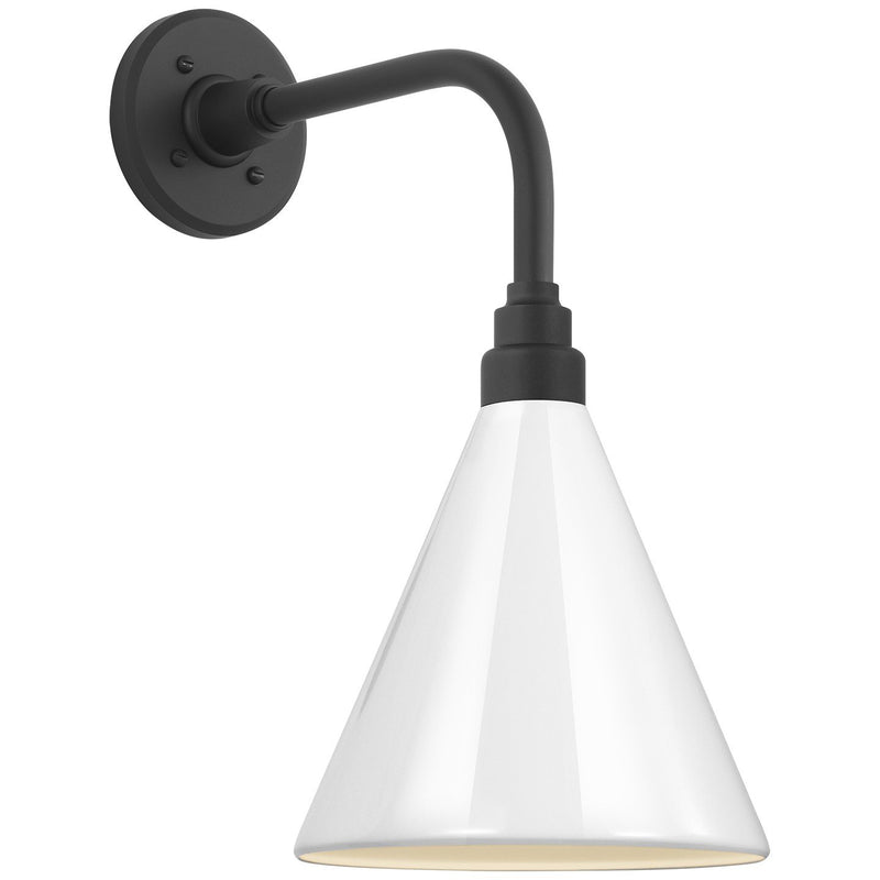 Academy Rex 11" Barn Light Outdoor Wall Lantern in Matte Black