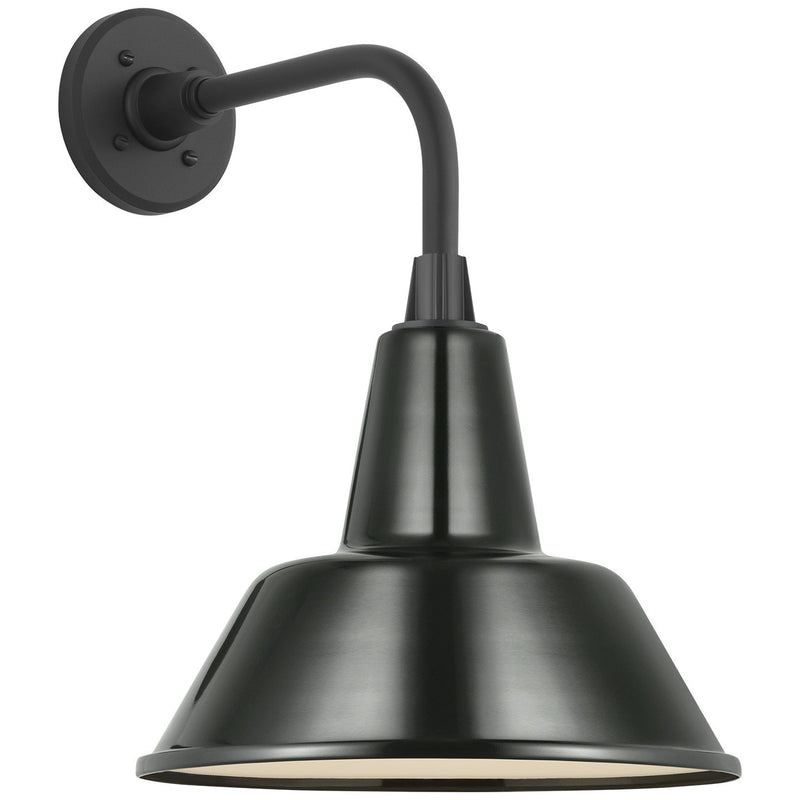 Academy Rex 11" Barn Light Outdoor Wall Lantern in Matte Black