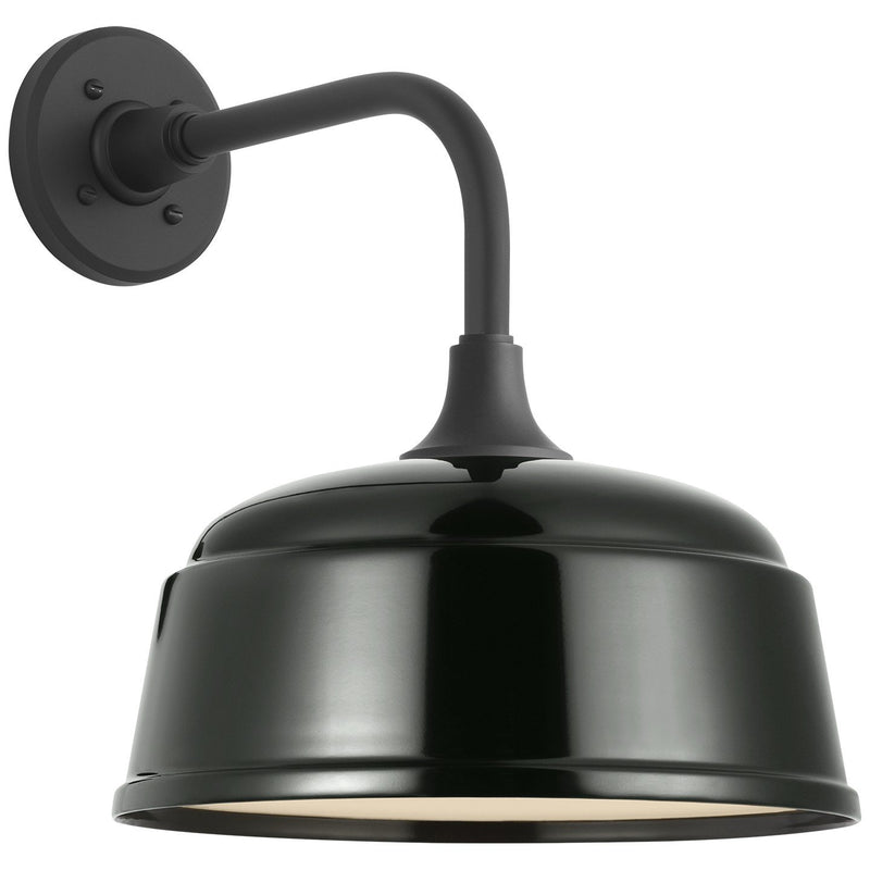 Academy Rex 11" Barn Light Outdoor Wall Lantern in Matte Black
