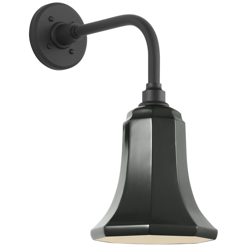 Academy Rex 11" Barn Light Outdoor Wall Lantern in Matte Black