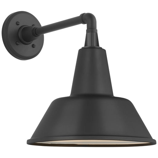 Academy Mack 11" Barn Light Outdoor Wall Lantern in Matte Black