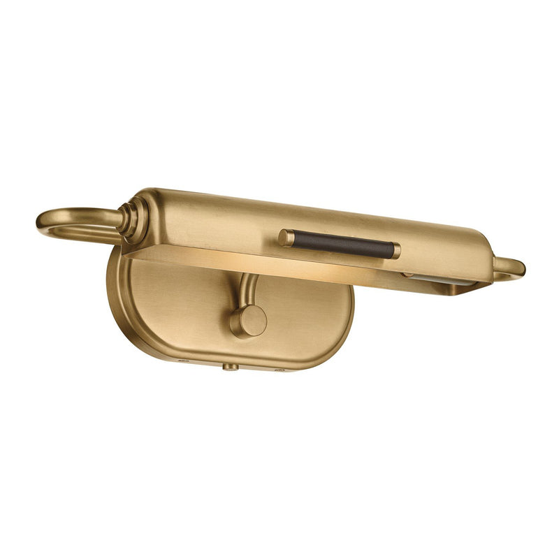 Caillier Picture Light in Lacquered Brass
