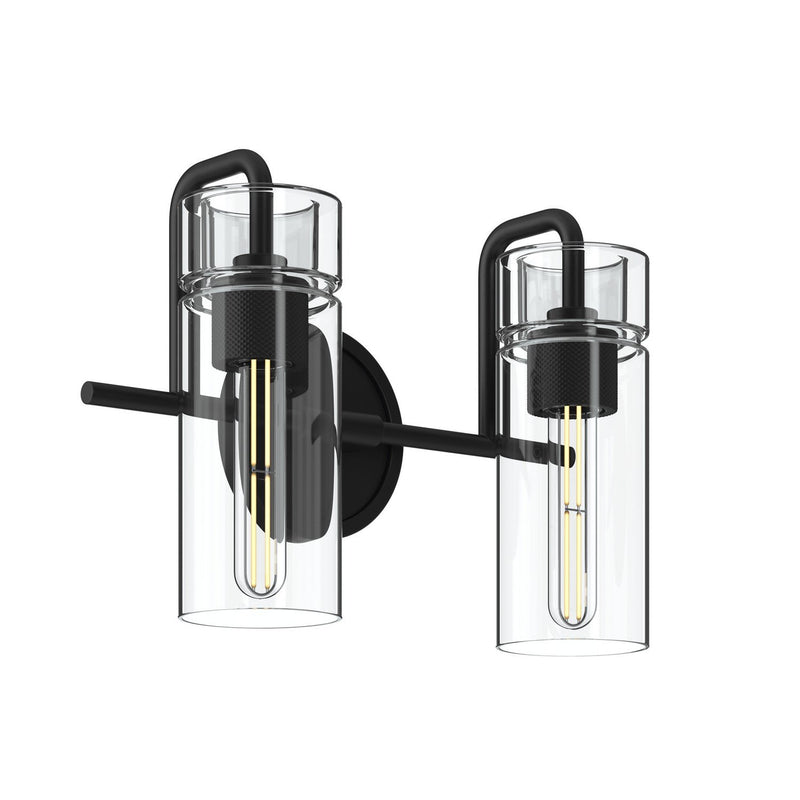 Niccol 2-Light Bath Vanity Light in Black