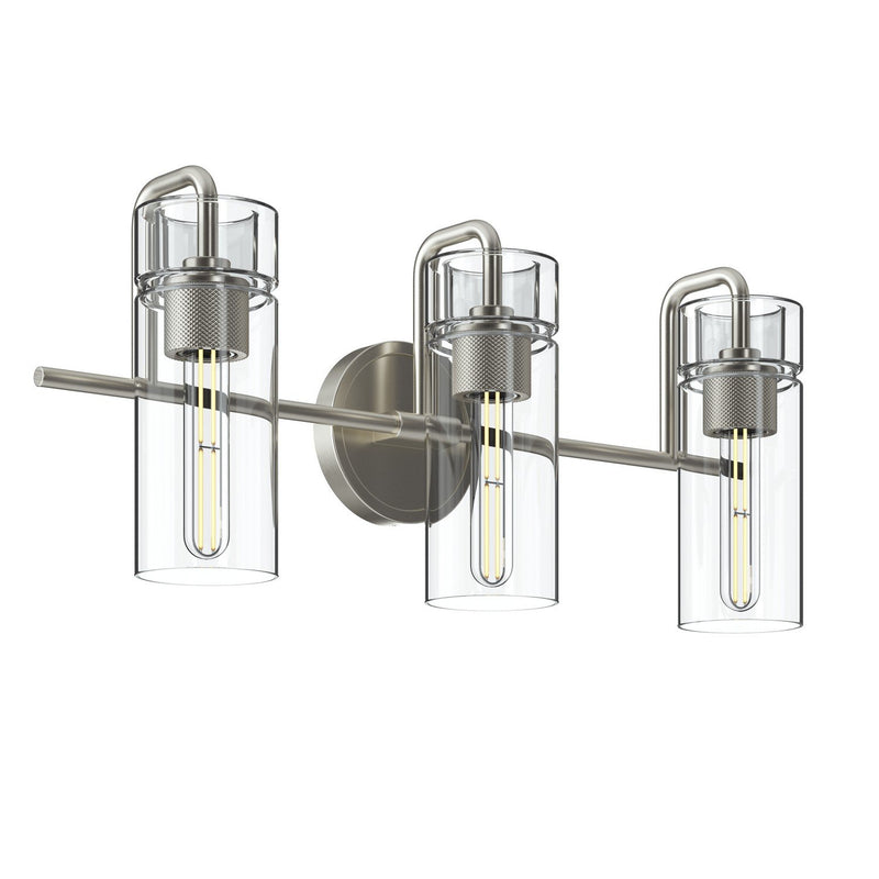 Niccol 3-Light Bath Vanity Light in Brushed Nickel