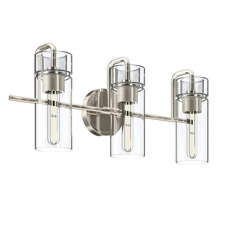 Niccol 3-Light Bath Vanity Light in Polished Nickel