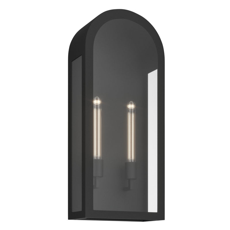 Marea 2-Light Outdoor Wall Sconce in Textured Black