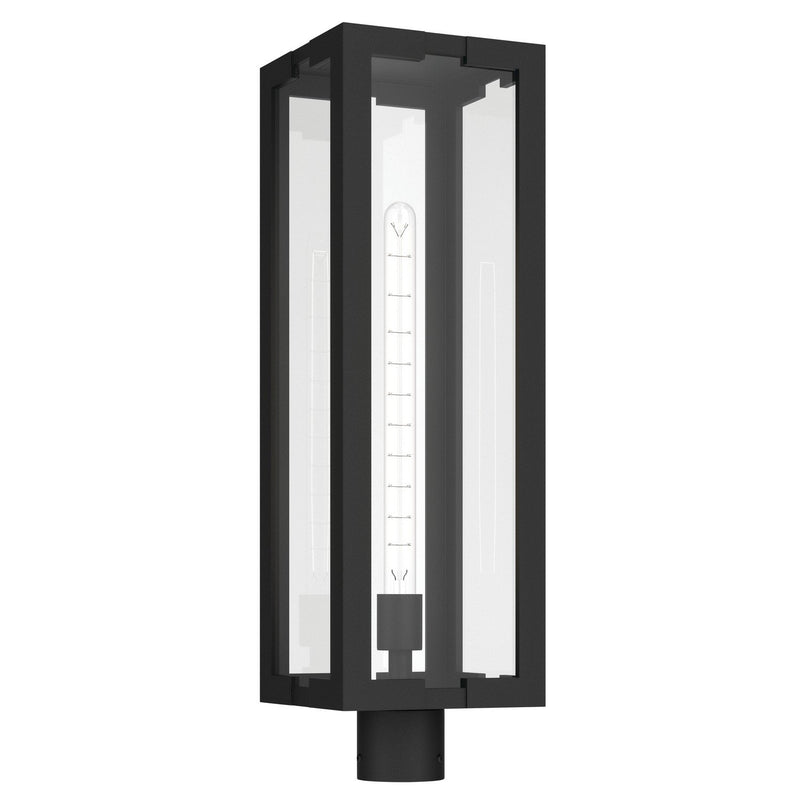 Calen Outdoor Post Light in Textured Black