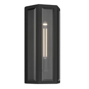 Berens Small Outdoor Wall Lantern in Textured Black