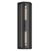 Berens 2-Light Outdoor Wall Lantern in Textured Black