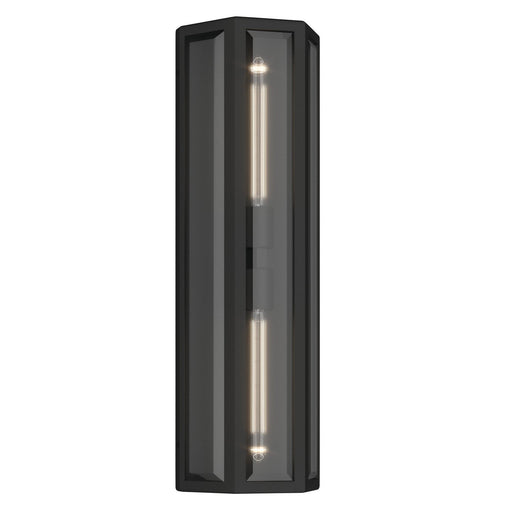 Berens 2-Light Outdoor Wall Lantern in Textured Black