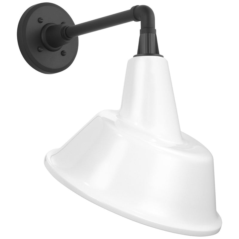 Academy Mack 11" Barn Light Outdoor Wall Lantern in Matte Black