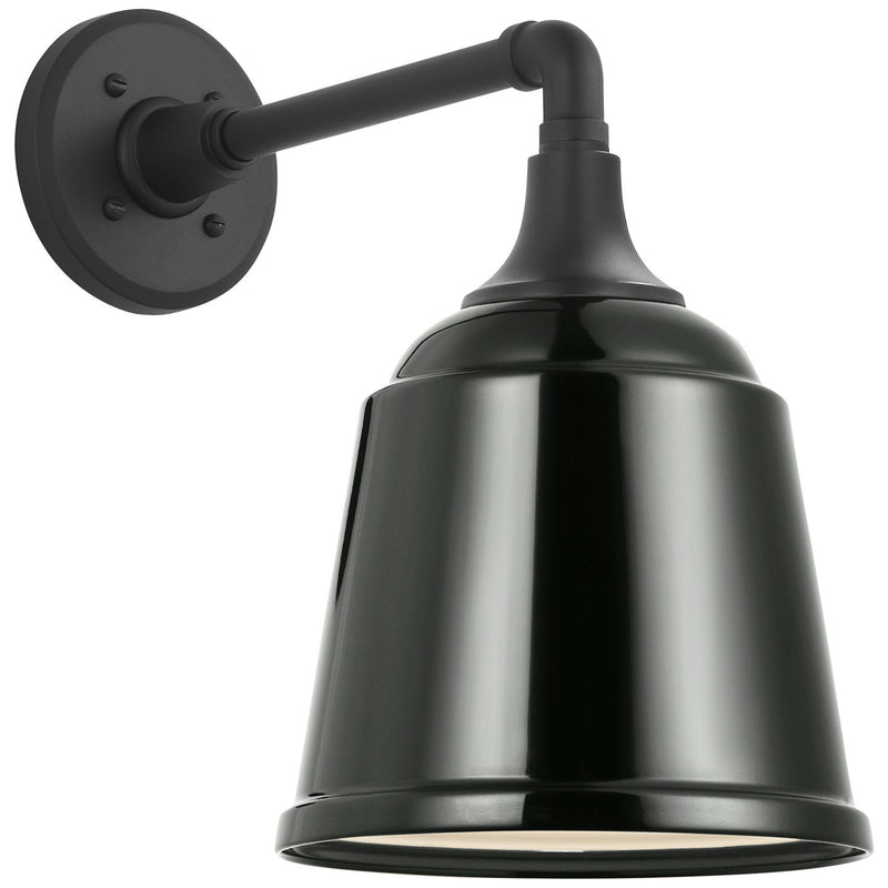 Academy Mack 11" Barn Light Outdoor Wall Lantern in Matte Black