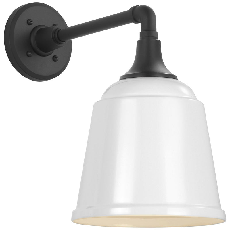 Academy Mack 11" Barn Light Outdoor Wall Lantern in Matte Black