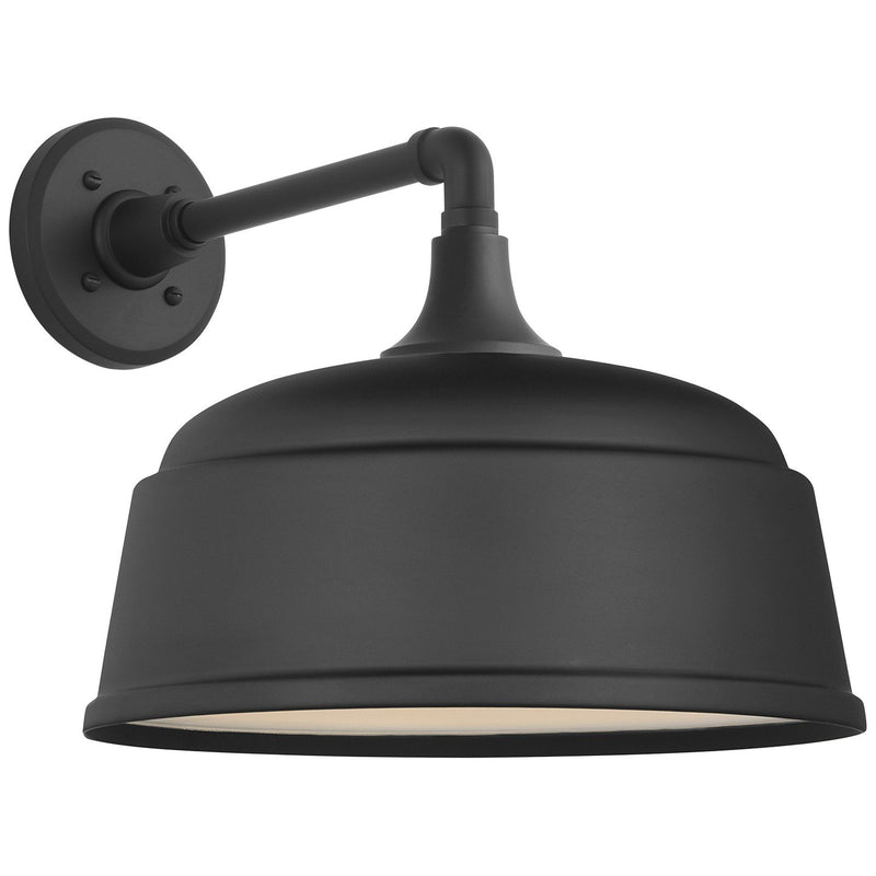 Academy Mack 11" Barn Light Outdoor Wall Lantern in Matte Black
