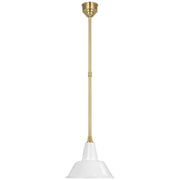 Academy Bowers 12.5" Outdoor Pendant in Hand-Rubbed Antique Brass