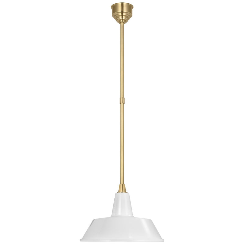 Academy Bowers 16" Outdoor Pendant in Hand-Rubbed Antique Brass