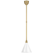 Academy Conical Savannah 9" Outdoor Pendant in Hand-Rubbed Antique Brass