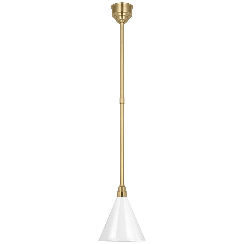 Academy Conical Savannah 9" Outdoor Pendant in Hand-Rubbed Antique Brass