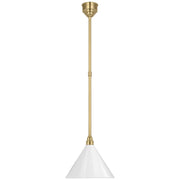 Academy Conical Savannah 12.5" Outdoor Pendant in Hand-Rubbed Antique Brass