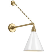 Academy Anchored Mack 17.5" Barn Light Outdoor Wall Lantern in Hand-Rubbed Antique Brass