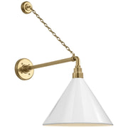 Academy Anchored Mack 17.5" Barn Light Outdoor Wall Lantern in Hand-Rubbed Antique Brass