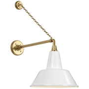 Academy Anchored Mack 17.5" Barn Light Outdoor Wall Lantern in Hand-Rubbed Antique Brass