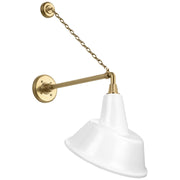 Academy Anchored Mack 17.5" Barn Light Outdoor Wall Lantern in Hand-Rubbed Antique Brass