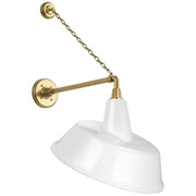 Academy Anchored Mack 17.5" Barn Light Outdoor Wall Lantern in Hand-Rubbed Antique Brass