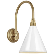 Academy Arched Mack 11" Barn Light Outdoor Wall Lantern in Hand-Rubbed Antique Brass
