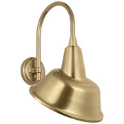 Academy Arched Mack 11" Barn Light Outdoor Wall Lantern in Hand-Rubbed Antique Brass