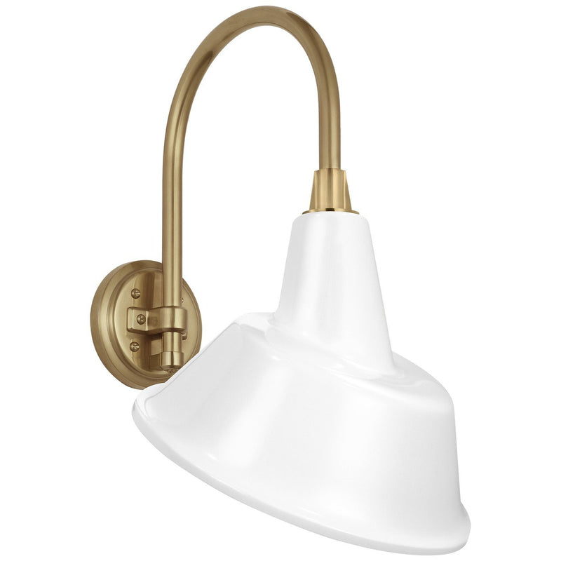 Academy Arched Mack 11" Barn Light Outdoor Wall Lantern in Hand-Rubbed Antique Brass