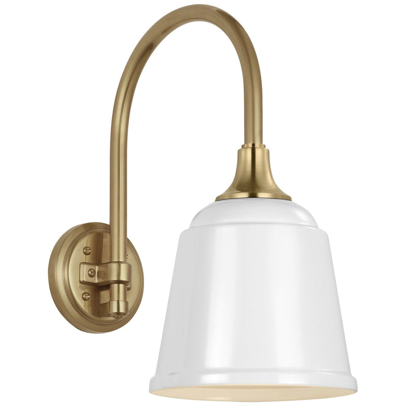 Academy Arched Mack 11" Barn Light Outdoor Wall Lantern in Hand-Rubbed Antique Brass