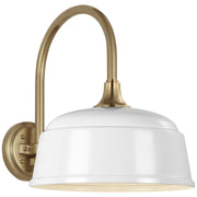 Academy Arched Mack 11" Barn Light Outdoor Wall Lantern in Hand-Rubbed Antique Brass