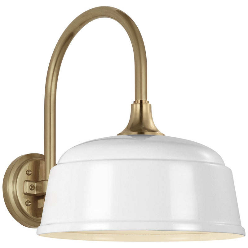 Academy Arched Mack 11" Barn Light Outdoor Wall Lantern in Hand-Rubbed Antique Brass