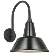 Academy Arched Mack 11" Barn Light Outdoor Wall Lantern in Matte Black