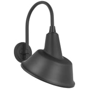 Academy Arched Mack 11" Barn Light Outdoor Wall Lantern in Matte Black