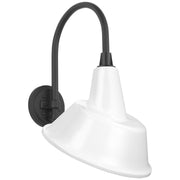 Academy Arched Mack 11" Barn Light Outdoor Wall Lantern in Matte Black