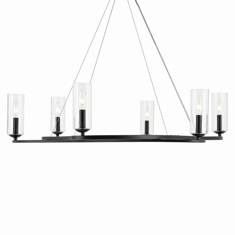 Harpin 6-Light Chandelier in Black