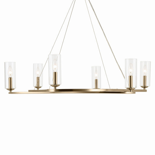 Harpin 6-Light Chandelier in Champagne Bronze