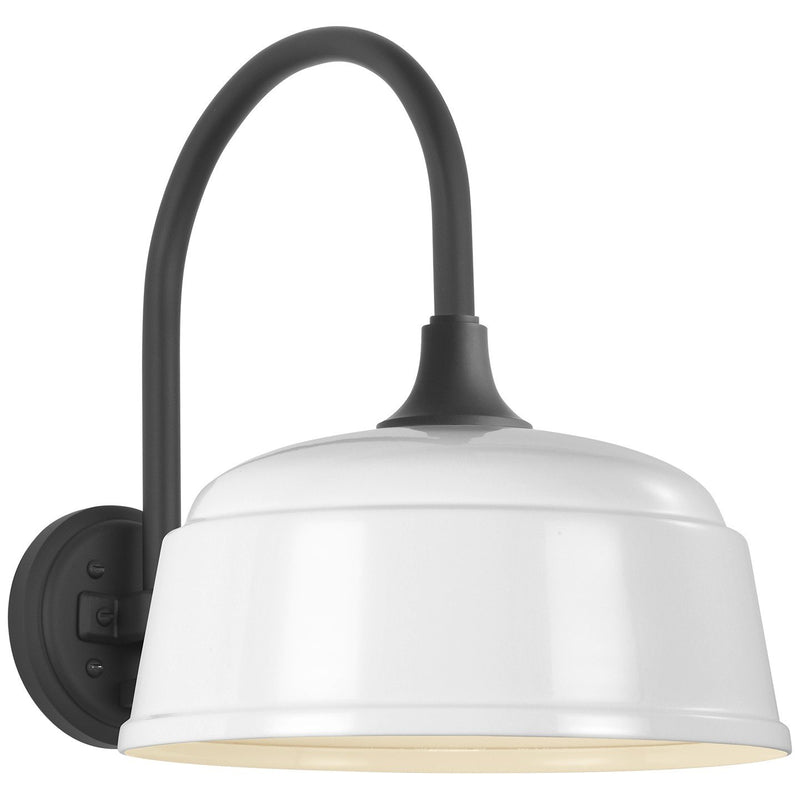 Academy Arched Mack 11" Barn Light Outdoor Wall Lantern in Matte Black