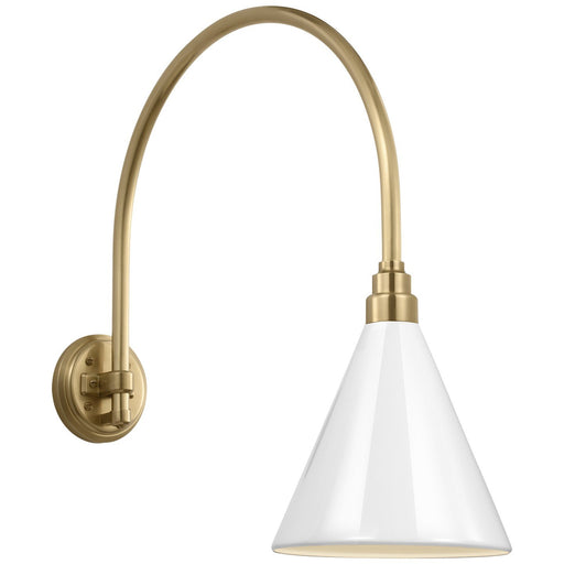 Academy Arched Mack 19.5" Barn Light Outdoor Wall Lantern in Hand-Rubbed Antique Brass